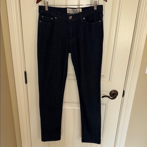 Le Chateau Jeans Dark Blue Denim Boot Cut Jeans - Picture 1 of 14